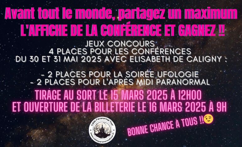 Conférence Paranormal Et Ufologie avec Élisabeth de Caligny